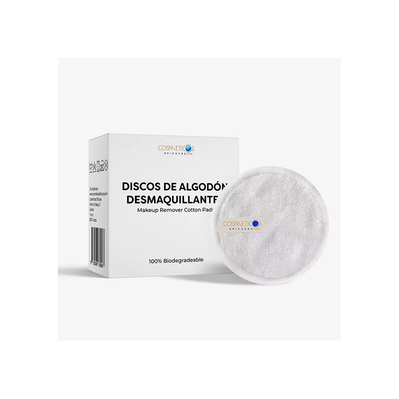 Discos de algodón desmaquillantes ecológicos reutilizables cosmeticoseficaces.com