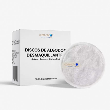 Discos de algodón desmaquillantes ecológicos reutilizables cosmeticoseficaces.com